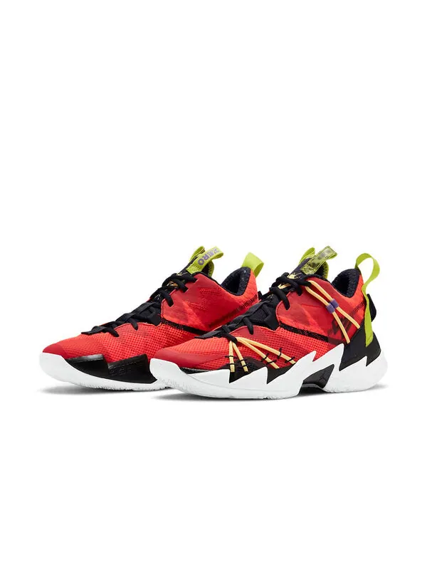 Кроссовки почему бы не zer0.3 se pf ярко-малиновый кактус а Air Jordan — изображение 3 из 4, красный/черный/желтый