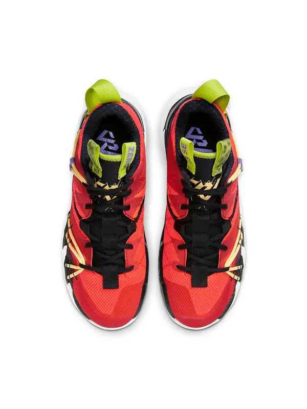 Кроссовки почему бы не zer0.3 se pf ярко-малиновый кактус а Air Jordan — изображение 4 из 4, красный/черный/желтый