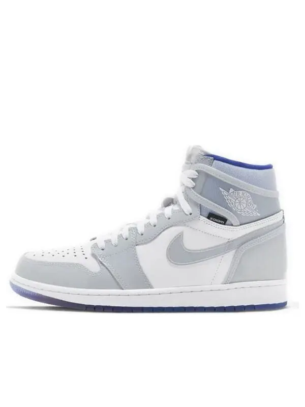 Кроссовки 1 высокие зум Air Jordan — изображение 1 из 4, белый/синий