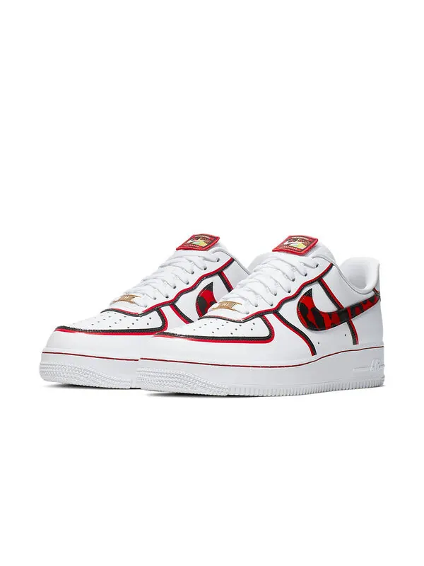 Кроссовки air force 1 low '07 'rodman' Nike — изображение 3 из 4, красный/белый/черный