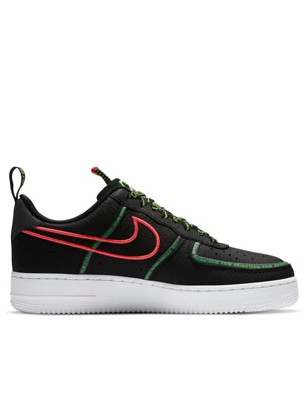 Кроссовки air force 1 '07 premium 'worldwide pack - black green strike' Nike — изображение 2 из 4, красный
