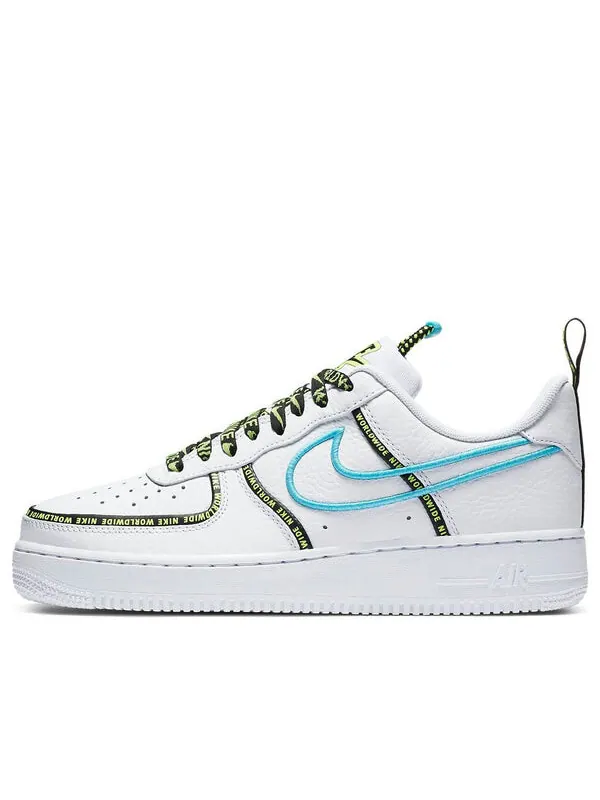 Кроссовки air force 1 '07 premium 'worldwide pack - blue fury' Nike — изображение 1 из 4, белый/синий/черный