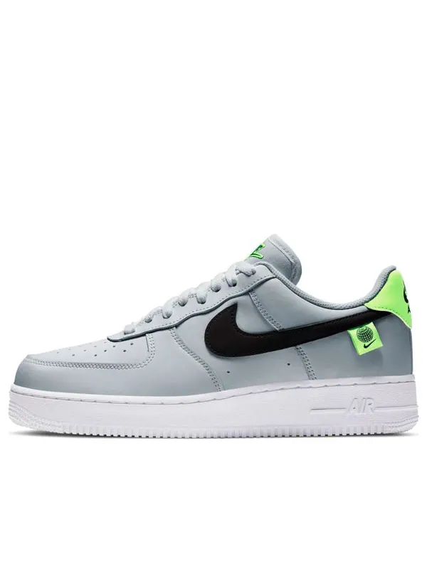 Кроссовки air force 1 '07 low 'worldwide pack - platinum green strike' Nike — изображение 1 из 3, белый/синий