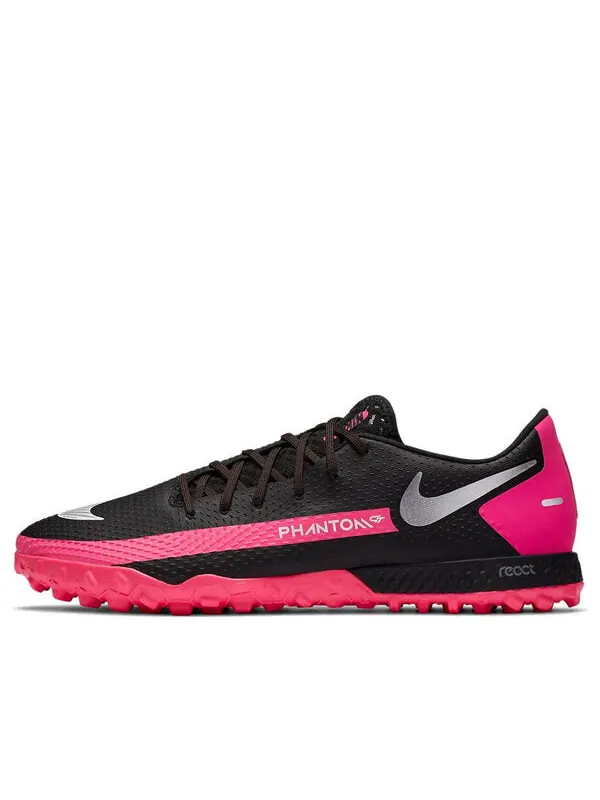 Кроссовки фантом gt pro react tf Nike — изображение 1 из 4, черный/розовый
