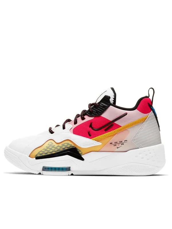 Кроссовки zoom '92 'white siren red university gold' Air Jordan — изображение 1 из 4, белый/красный/розовый