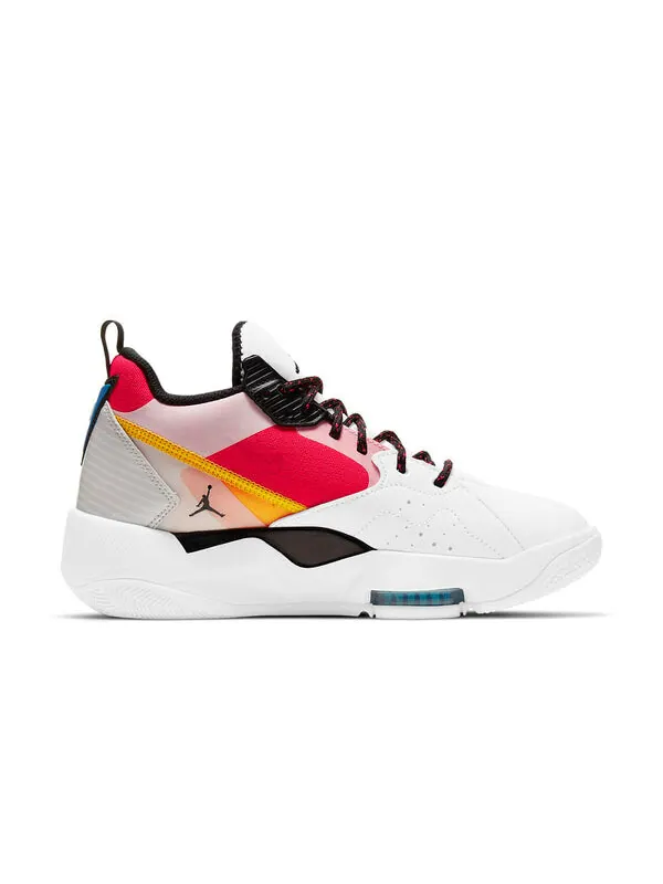 Кроссовки zoom '92 'white siren red university gold' Air Jordan — изображение 2 из 4, белый/красный/розовый