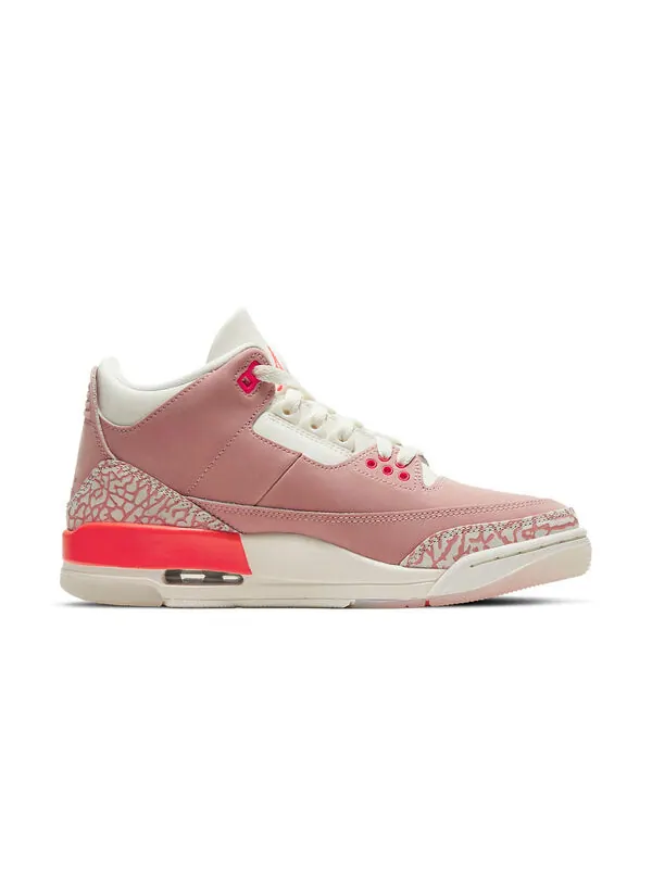 Кроссовки 3 retro 'rust pink' Air Jordan — изображение 2 из 4, розовый/белый