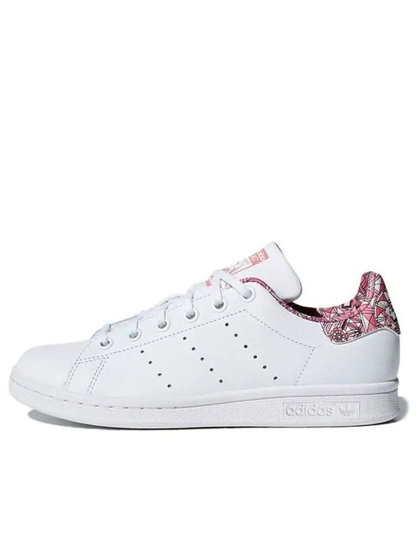 Кроссовки оригиналы stan smith j shoes Adidas — изображение 1 из 4, белый/розовый