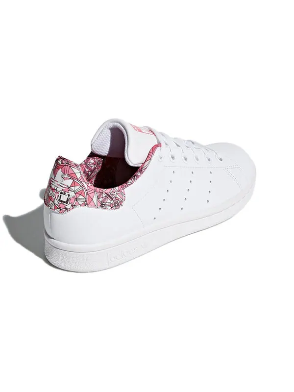 Кроссовки оригиналы stan smith j shoes Adidas — изображение 4 из 4, белый/розовый