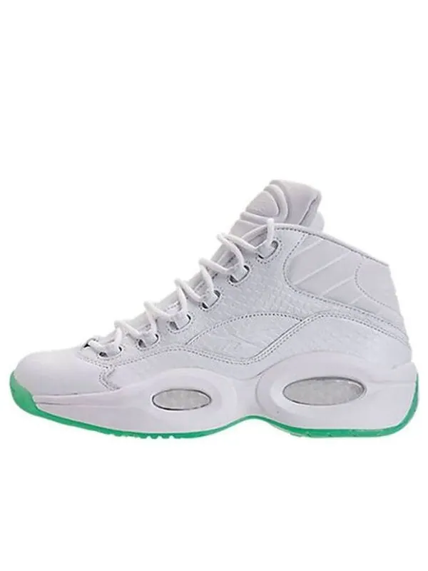 Кроссовки question mid ee 'mint glow' Reebok — изображение 1 из 4, зеленый