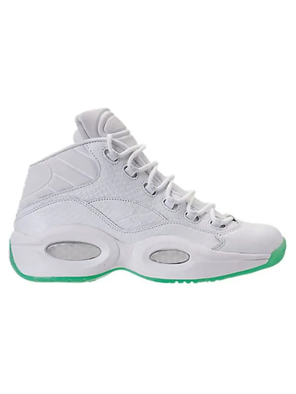 Кроссовки question mid ee 'mint glow' Reebok — изображение 2 из 4, зеленый