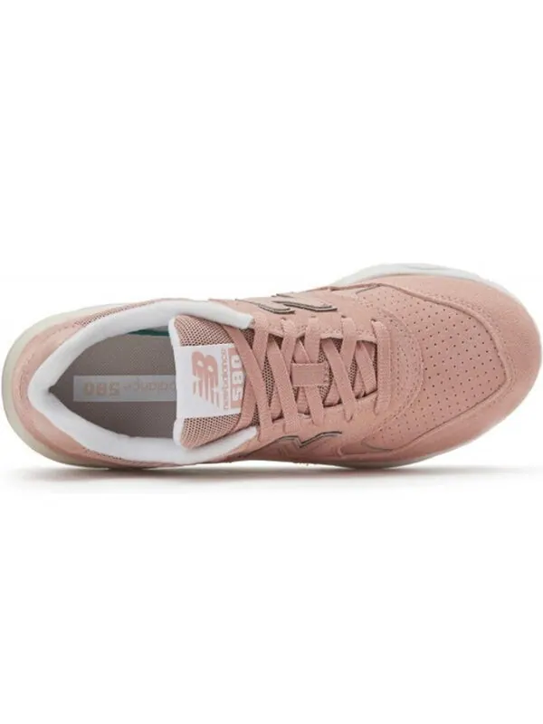 Кроссовки 580 серии розовые d широкие New Balance — изображение 3 из 4, розовый
