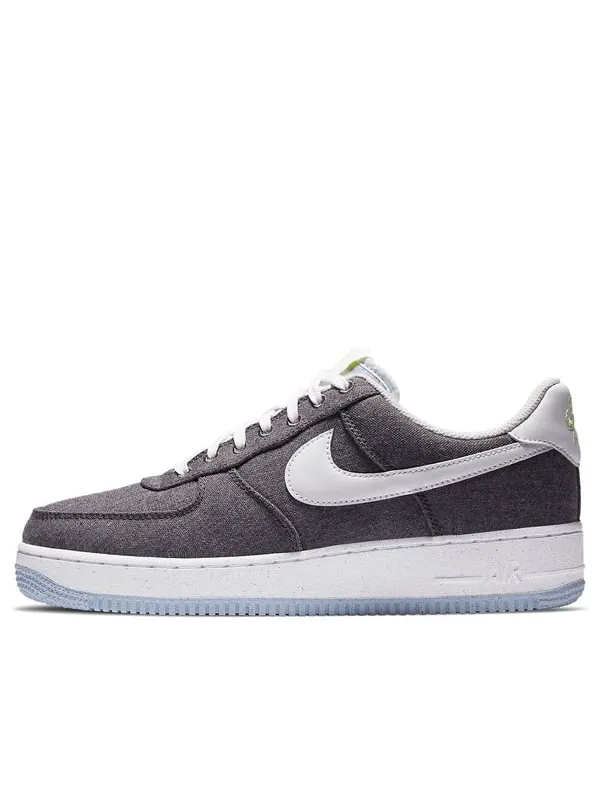 Кроссовки air force 1 low '07 'recycled canvas pack - iron grey' Nike — изображение 1 из 4, серый/белый//синий