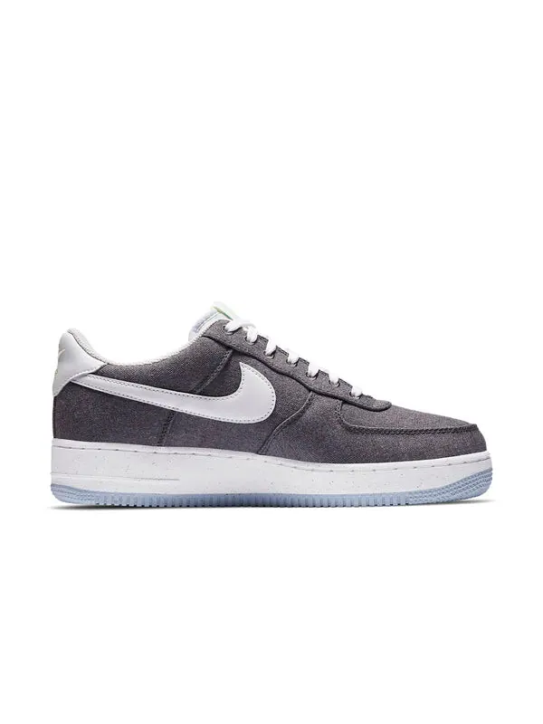 Кроссовки air force 1 low '07 'recycled canvas pack - iron grey' Nike — изображение 2 из 4, серый/белый//синий