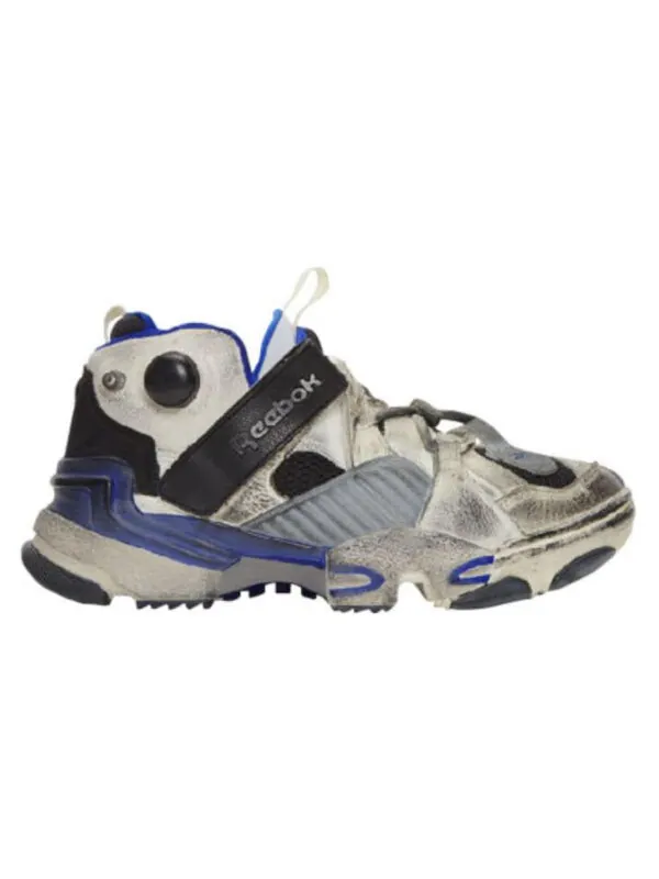 Кроссовки vetements x genetically modified pump 'dirty effect' sample Reebok — изображение 2 из 4, белый