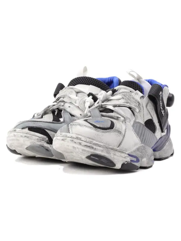 Кроссовки vetements x genetically modified pump 'dirty effect' sample Reebok — изображение 3 из 4, белый
