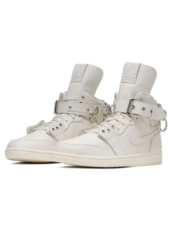 Кроссовки с 1 ремешком в стиле ретро x comme des garcons Air Jordan — изображение 4 из 4, белый