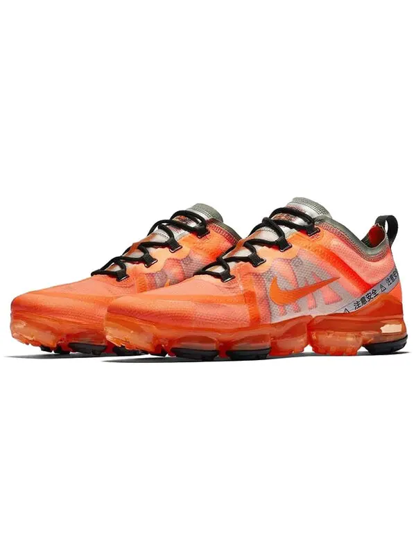 Кроссовки air vapormax 2019 total orange Nike — изображение 2 из 4, черный/оранжевый