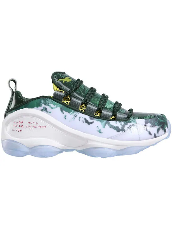 Кроссовки dmx run 10 predator 'scout green' Reebok — изображение 2 из 4, белый/зеленый