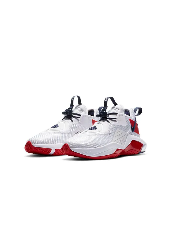 Кроссовки леброн солдат 14 Nike — изображение 3 из 4, красный/белый