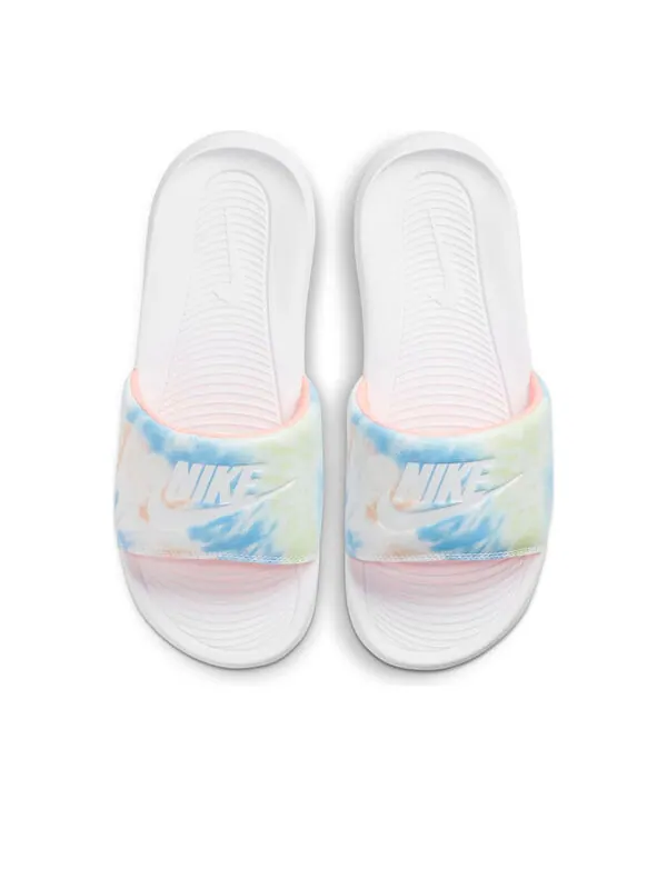 Тапочки victori one printed slide 'tie-dye' Nike — изображение 3 из 4, белый/яркий