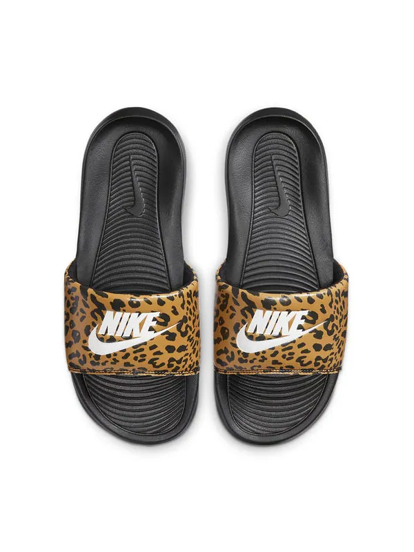Тапочки victori one printed slide 'cheetah print' Nike — изображение 3 из 4, черный
