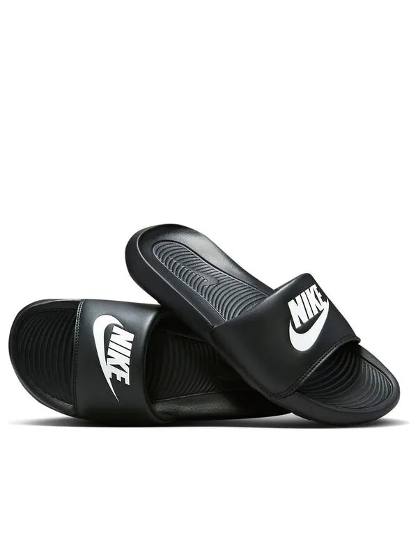 Тапочки victori one slide 'black white' Nike