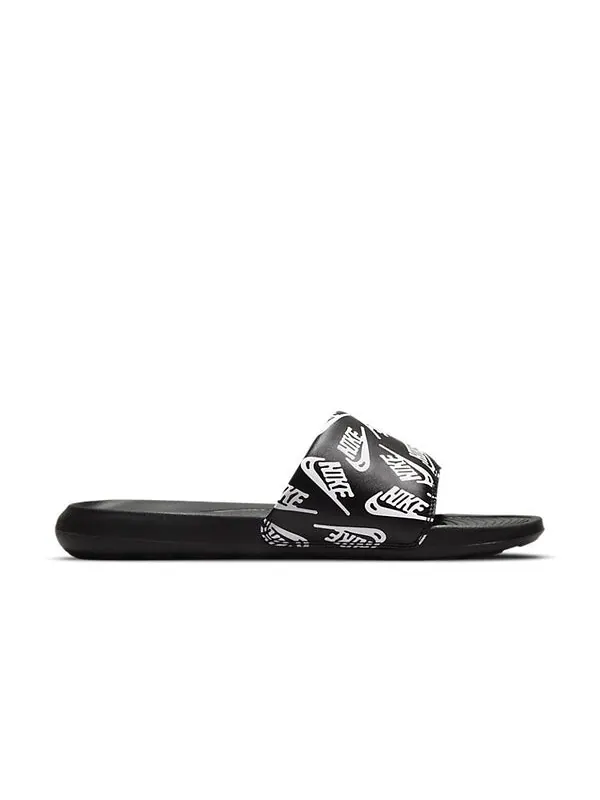 Тапочки victori one slide 'repeat logo - black white' Nike — изображение 2 из 4, черный/белый