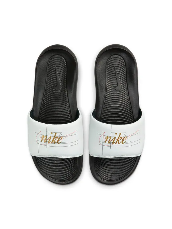 Тапочки victori one printed slide 'white metallic gold' Nike — изображение 3 из 4
