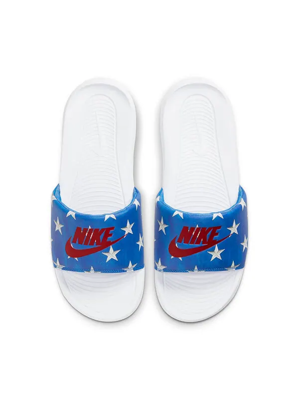 Тапочки victori one printed slide 'stars' Nike — изображение 3 из 4, синий/белый/красный