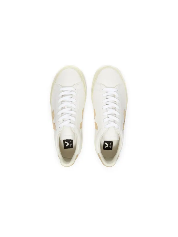 Кроссовки Veja Campo Low-Top Sneakers 'White Almond' — изображение 4 из 5, белый
