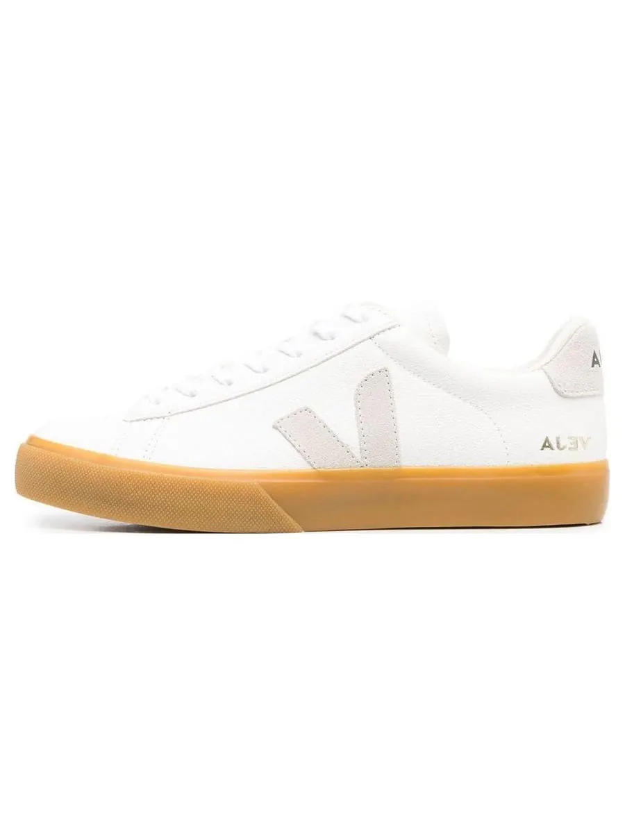 Кроссовки Veja Campo Chromefree Lace-Up Sneakers 'White Natural Brown' — изображение 2 из 4, белый