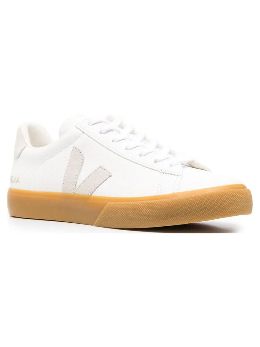 Кроссовки Veja Campo Chromefree Lace-Up Sneakers 'White Natural Brown' — изображение 3 из 4, белый