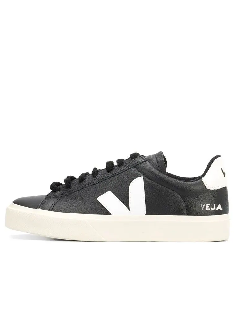 Кожаные кроссовки Veja Campo Chromefree — изображение 1 из 4, черный/белый