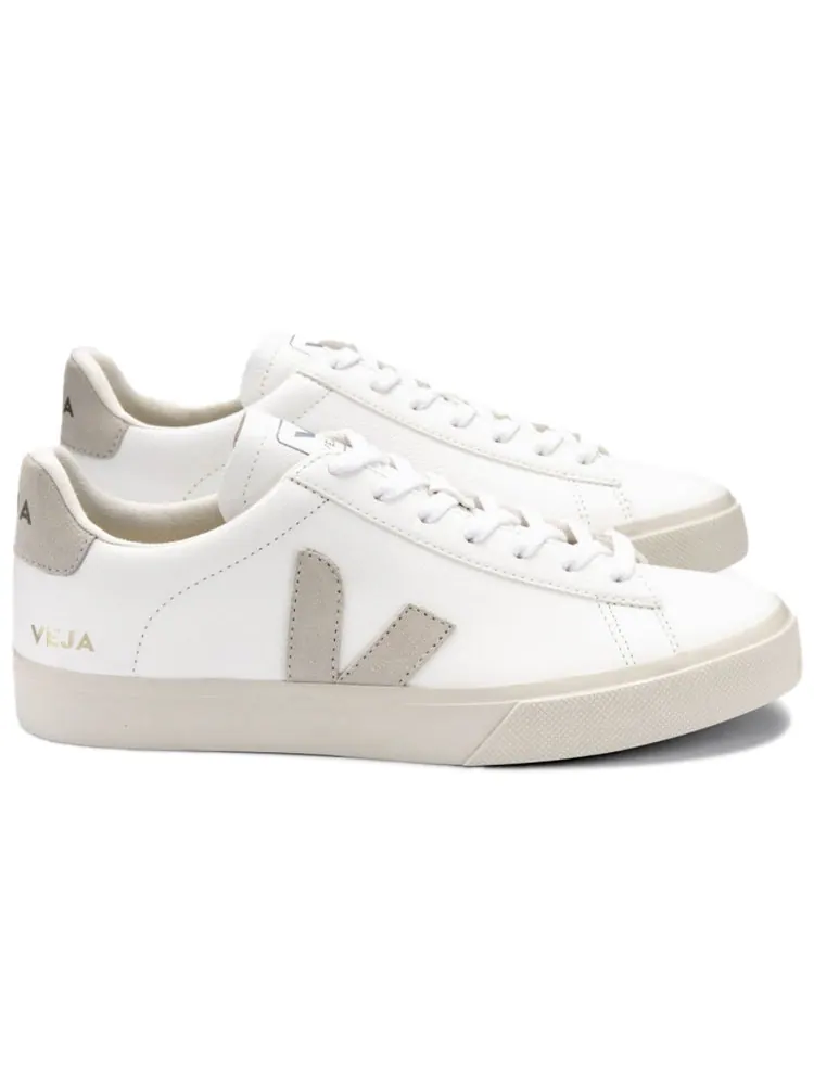 Кроссовки Veja Campo Chromefree Lace-Up Sneakers 'White Natural' — изображение 2 из 4, белый