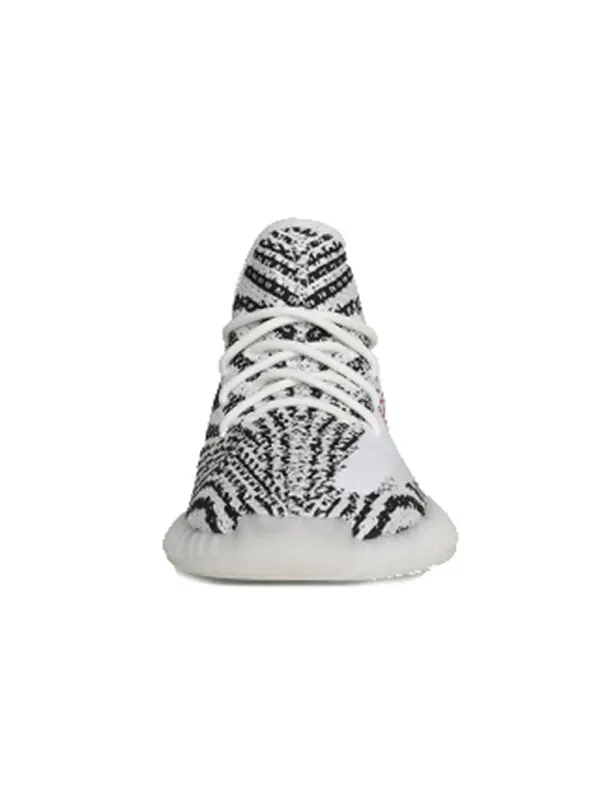 Кроссовки yeezy boost 350 v2 'zebra' Adidas — изображение 3 из 4, белый//красный