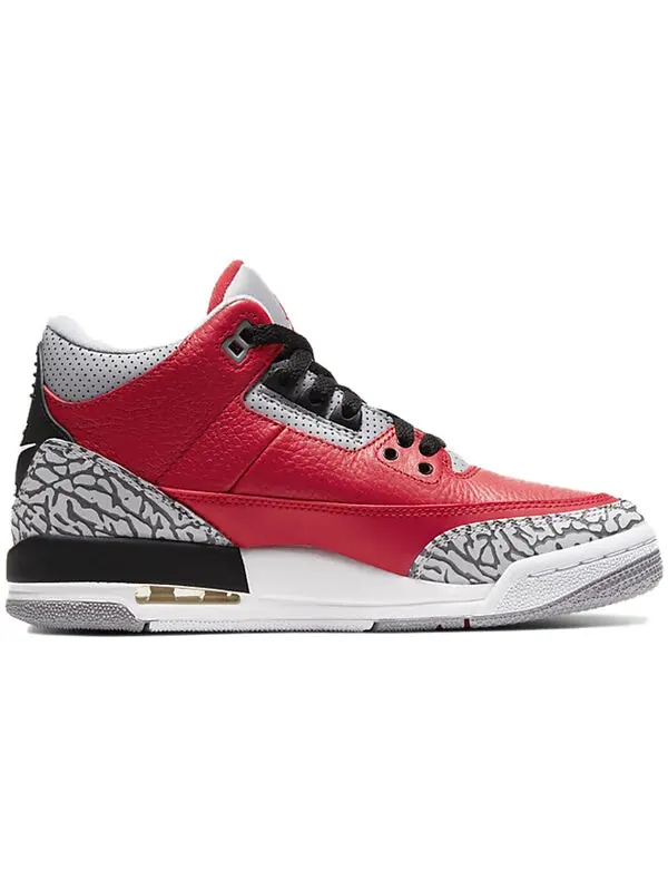 Кроссовки 3 ретро se Air Jordan — изображение 2 из 4, красный/серый/черный