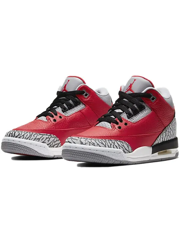 Кроссовки 3 ретро se Air Jordan — изображение 3 из 4, красный/серый/черный