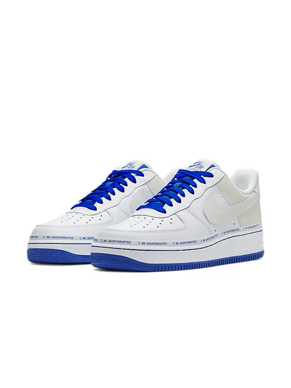 Кроссовки x uninterrupted air force 1 low qs Nike — изображение 2 из 4, белый/черный-синий