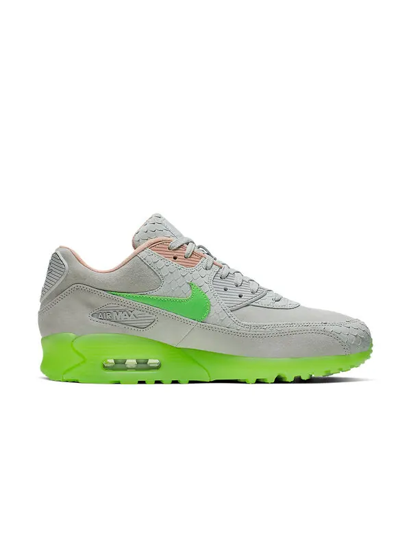 Кроссовки air max 90 премиум Nike — изображение 2 из 4, серый/зеленый