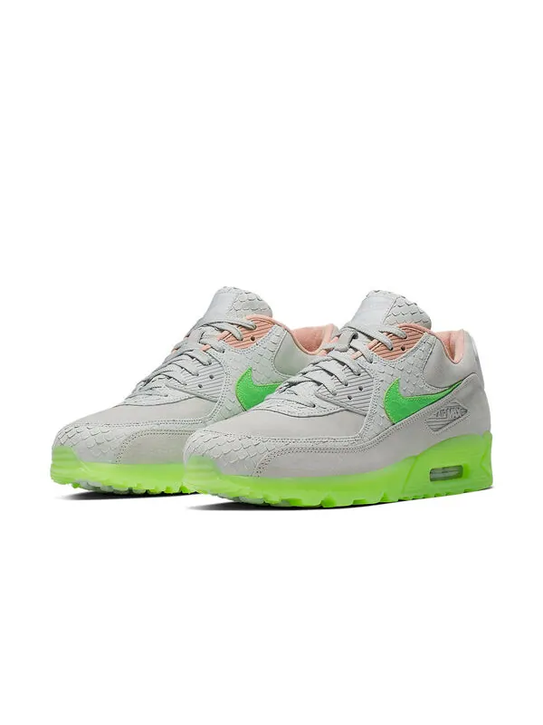 Кроссовки air max 90 премиум Nike — изображение 3 из 4, серый/зеленый