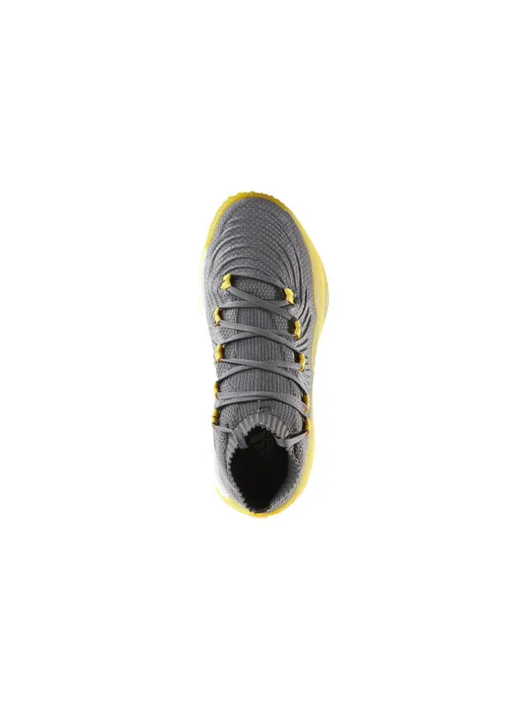 Кроссовки 2017 primeknit Adidas Crazy — изображение 3 из 4, серый/желтый