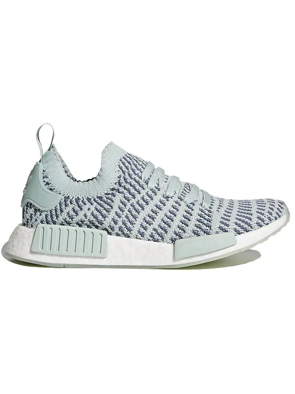 Кроссовки nmd_r1 stlt primeknit Adidas — изображение 2 из 4, зеленый