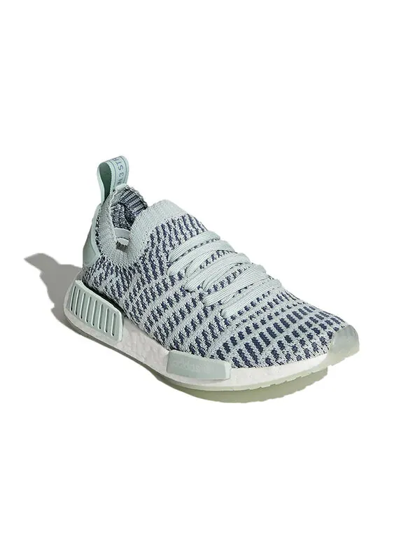 Кроссовки nmd_r1 stlt primeknit Adidas — изображение 3 из 4, зеленый