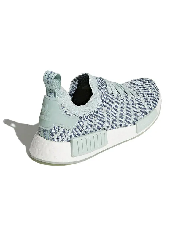 Кроссовки nmd_r1 stlt primeknit Adidas — изображение 4 из 4, зеленый