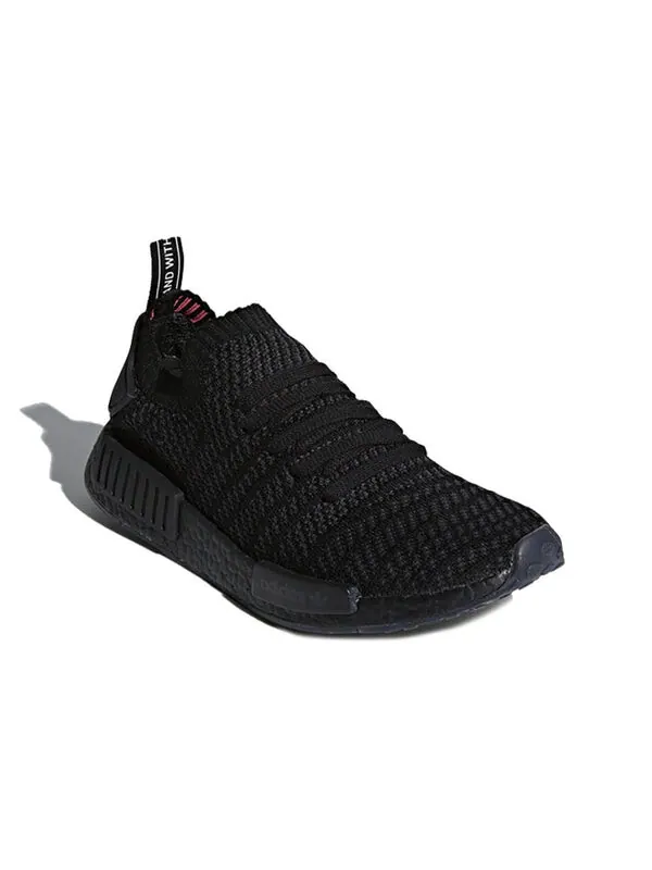 Кроссовки nmd_r1 primeknit stlt Adidas — изображение 3 из 4, черный