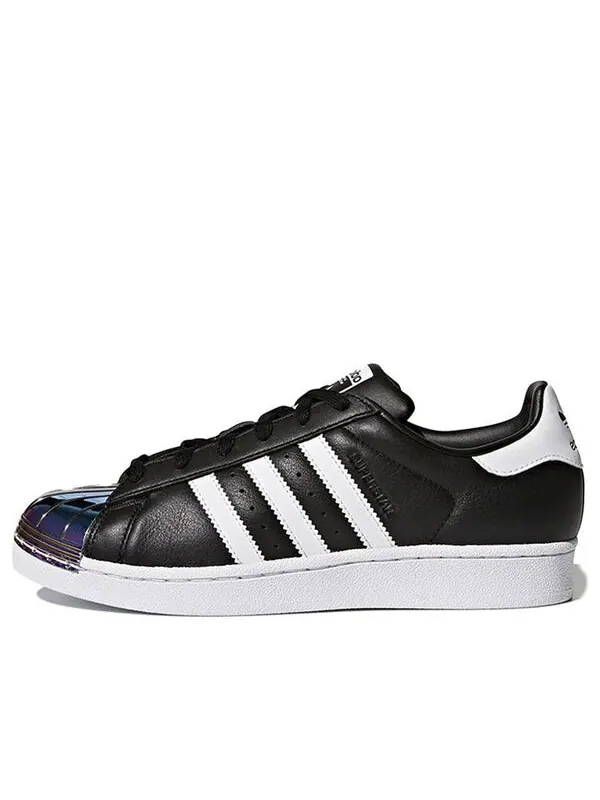 Кроссовки superstar металлический носок Adidas — изображение 1 из 4, черный/белый