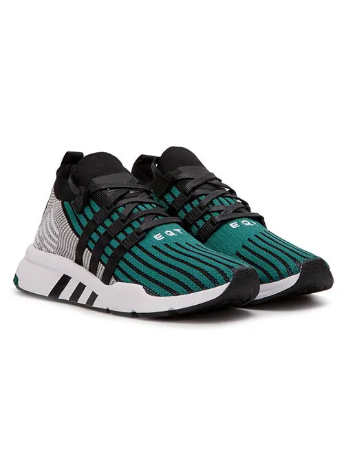 Кроссовки eqt support mid adv primeknit Adidas — изображение 2 из 3, черный/зеленый