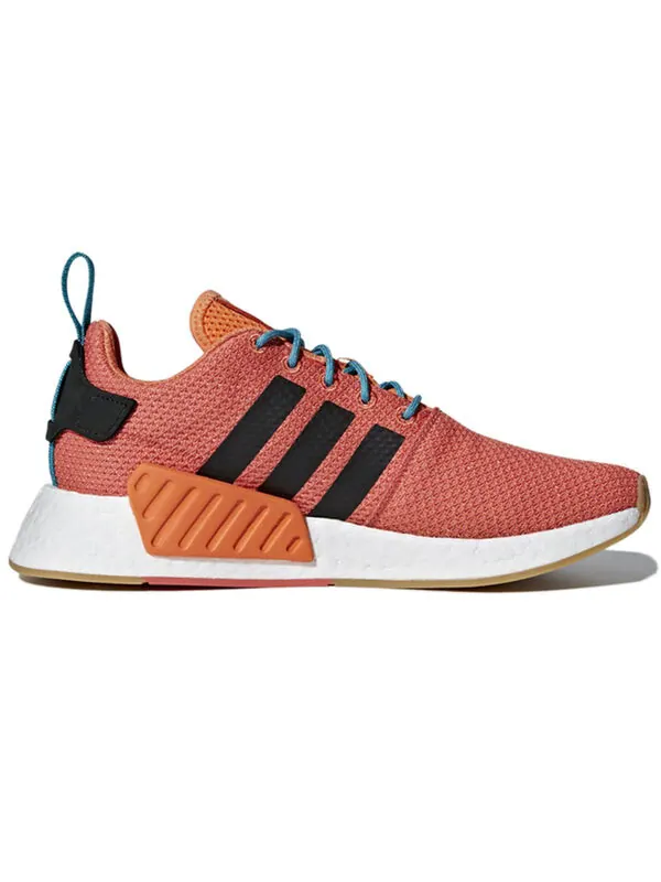 Кроссовки nmd_r2 Adidas — изображение 2 из 4, оранжевый//белый