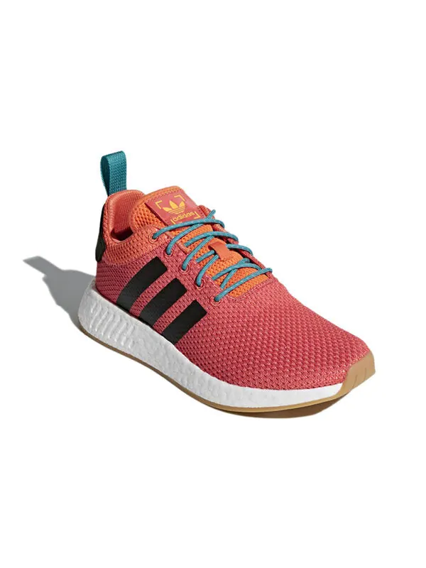 Кроссовки nmd_r2 Adidas — изображение 3 из 4, оранжевый//белый